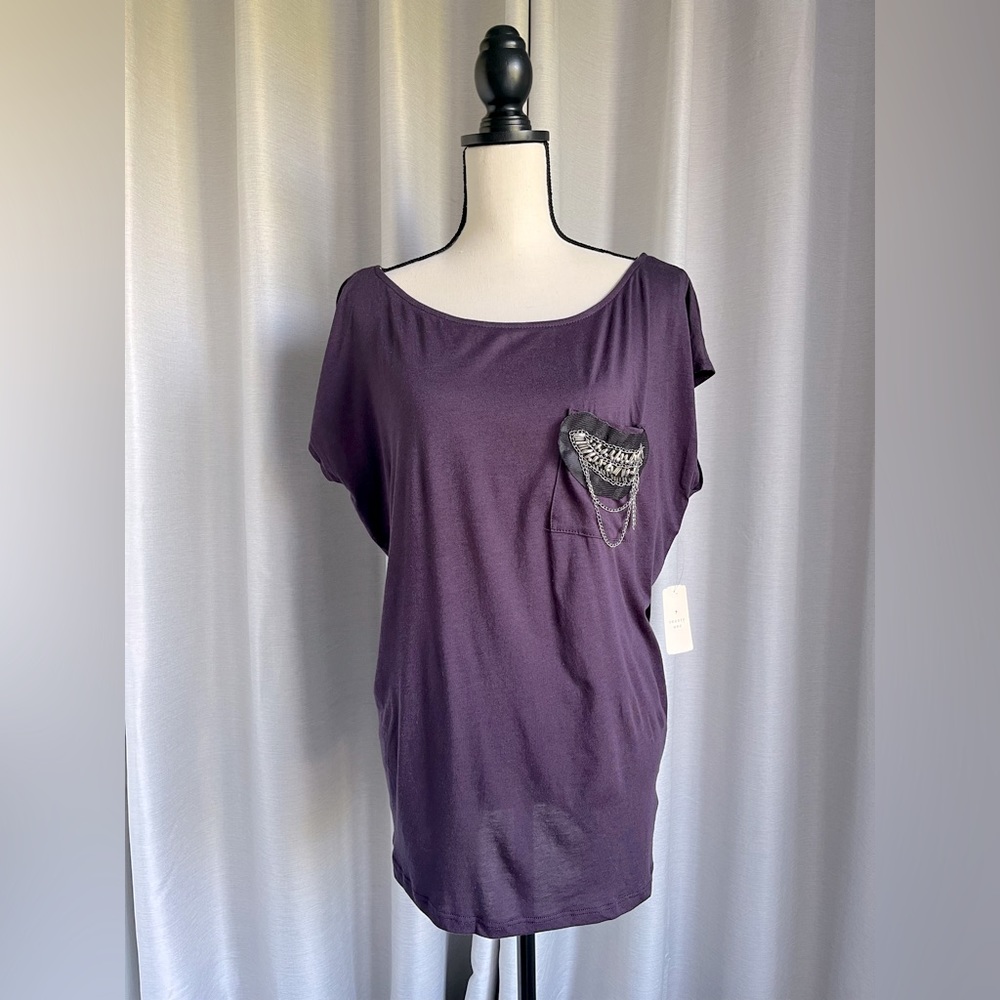 Forever 21 Purple Embellished Top